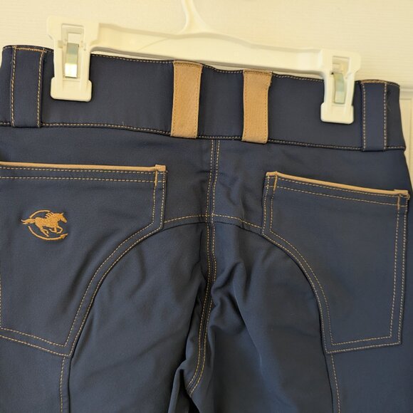Piper Evolution Breeches - Navy/Tan - Knee Patch 24R - Picture 6 of 8